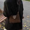 Small bag women 2025 new fashion versatile messenger bag texture small bag saddle bag