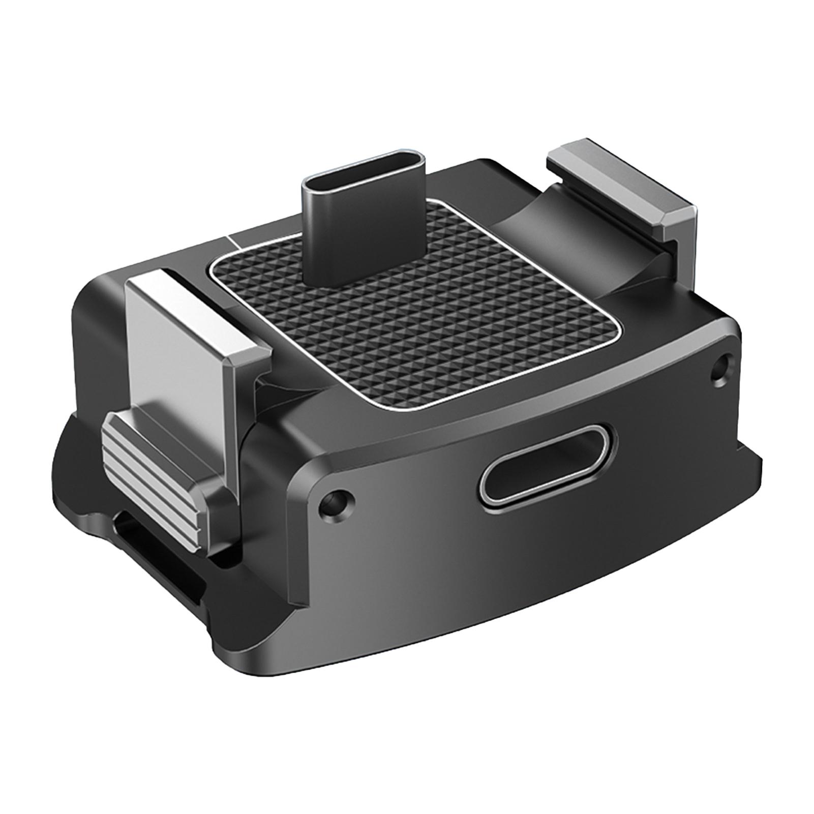 

Вертикальная зарядная база Настольная подставка Крепление Быстросъемный Алюминиевый сплав Отверстие для винта 1/4 дюйма Магнитное удержание Замена чёрный