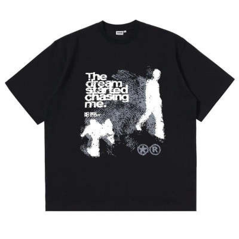 New hip-hop street short-sleeved summer creative bottoming shirt pure cotton T-shirt
