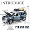 1:24 Land Rover Defender Model Car Toy Alloy Diecast Metal SUV Car Model with Removable Tools Off Road Vehicle for Boy Toys Gift