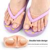 Doppelloch Flip-Flops Zehenspreizer Sandalen Zehentrenner Zehenspreizer Fußpolster Daumenvalgus Zehenüberlappung Spreizer