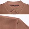 Winter Men's Long-sleeved T-shirt Sweater Double-faced Fleece Solid Color Warm Bottoming Shirt Half High Collar