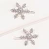 Hair Clip Stylish Hairpin Sparkling Snowflake Design Women Girls Daily Wear Hair Clamp Weddings Christmas Ornaments