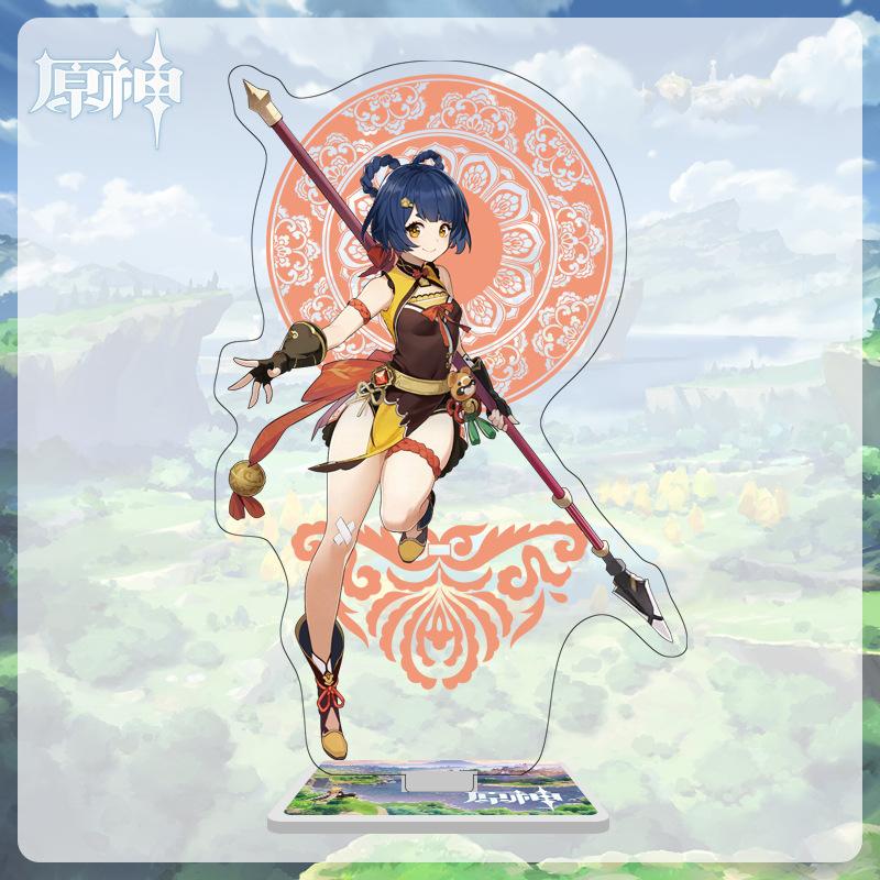 16cm Height Acrylic Large Stand-up Display Featuring Characters From Mondstadt and Liyue In Genshin