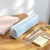 Rabbit Floral Polka-Dot Print Pencil Pouch Zipper Closure Stationery Storage Bag Pen Bag  Students