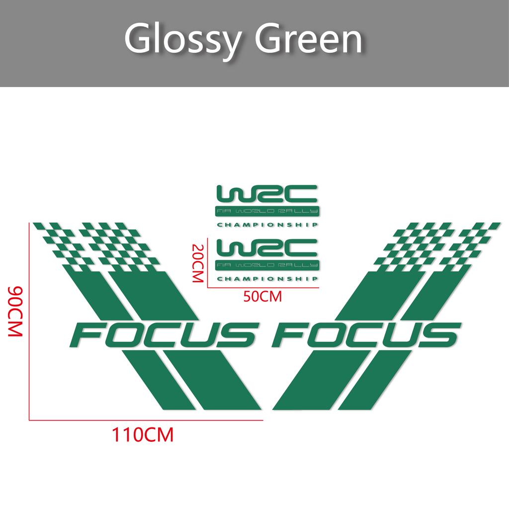 Samochodowe Naklejki na Obie Strony Nadwozia Stylowy Sportowy Styl Wyścigowy Auto Naklejka z Folii Winylowej Pasuje Do Ford Focus 2 3 MK2 MK3 Akcesoria Samochodowe