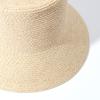 European and American New Flat Top Bucket Hat Imitation Raffia Sun Hat Women's Sun Hat Foldable Straw Hat