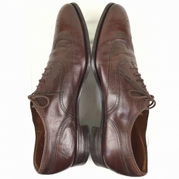 80er-90er Vintage Church's Three Cities Wingtip Businessschuhe Braun Größe 11B / 27,5-28,5cm Herren(GEBRAUCHT)