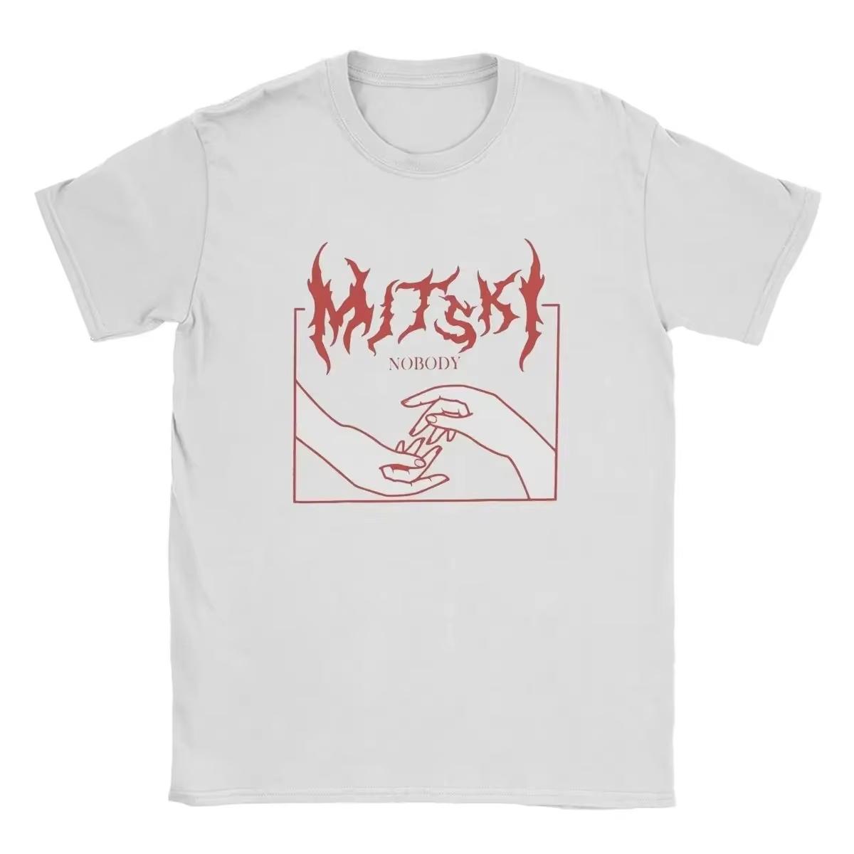 

Музична футболка Mitski Романтична Футболка Альбом Шик Хараджуку Бавовняний Одяг Чудова Футболка з Коротким Рукавом та Круглим Вирізом Літні Футболки Вільна XXXXL