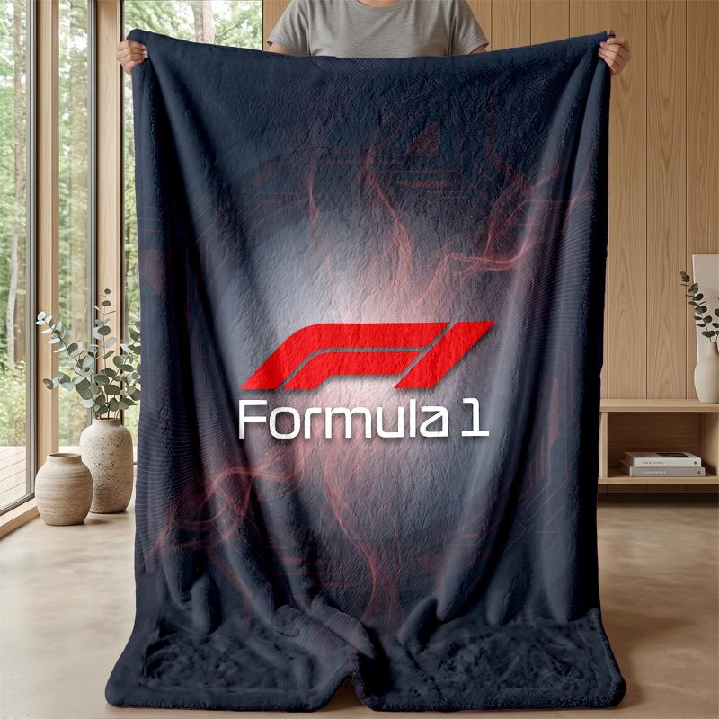 Coperta Morbida in Flanella Pile F1 Coperta Calda e Accogliente per Divano Letto Viaggio Uso in Tutte le Stagioni