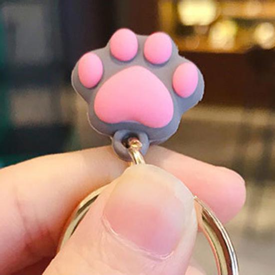 Pisici din desene animate moale premium Decor unic cuplu de breloc durabil