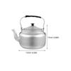 2026 Best!! Aluminum Teapot with Handle for Home Use Silver Color 1L Capacity Lightweight and