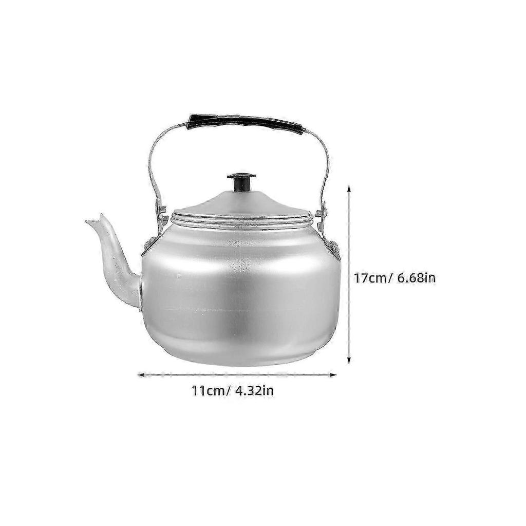 2026 Best!! Aluminum Teapot with Handle for Home Use Silver Color 1L Capacity Lightweight and