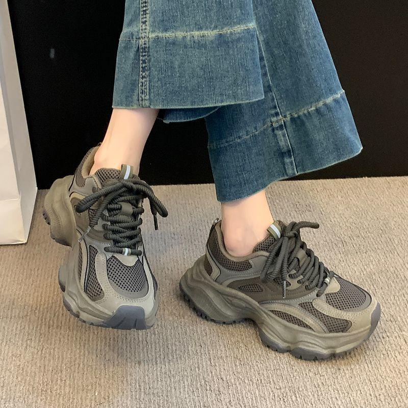 Platform Dad Shoes Women's New Autumn and Winter Women's Shoes Running Casual and Lightweight Sports Shoes