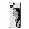 For TCL 605 Case Fashion Flower Protective Black Silicone Soft TPU Back Cover Case For TCL 60 5G 60 SE Case 60SE Coque Funda Bag