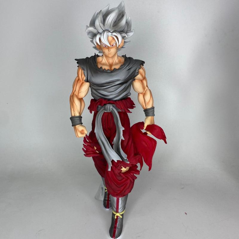 Dragon Ball surrounding statues, unicorn super blue Wukong single character figure Saiyan doll model ornament, gift