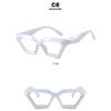Women's Glasses, Thick-framed Polygonal Glasses, Fashion Glasses