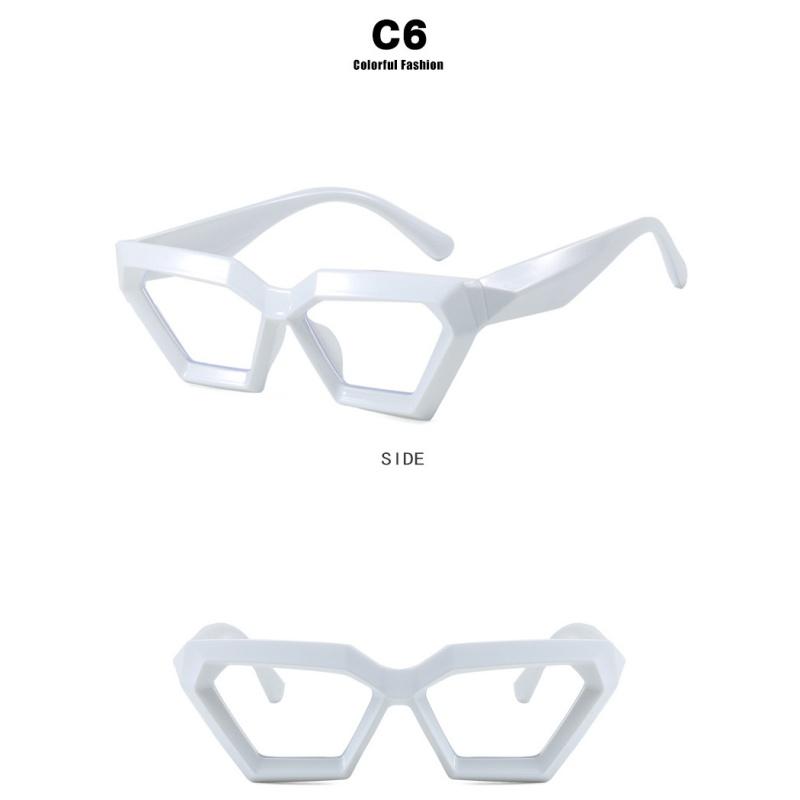 Women's Glasses, Thick-framed Polygonal Glasses, Fashion Glasses