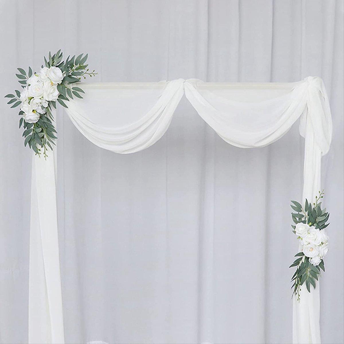 

BHBL Artificial Wedding Arch Flower Kit Boho Eucalyptus Garland Curtains Wedding Decoration Welcome Sign,A China Mainland