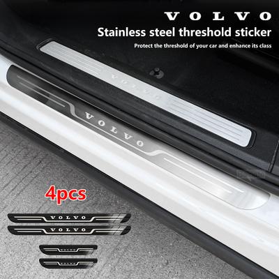 Car Stainless Steel Door Sill Scuff Plate For XC40 XC60 XC70 XC90 V40 V50 V60 V70 V90 C30 S60 S80 S90 EX90 Car Accessories