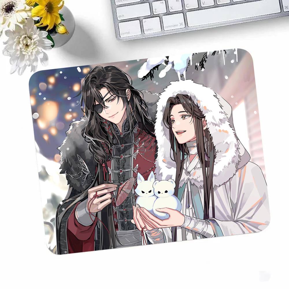 Heaven Officials Blessing Anime Mousepad Small LockEdge Mouse Pad For Gamers Computer Desk Pad Rectangular Anti-slip Rubber