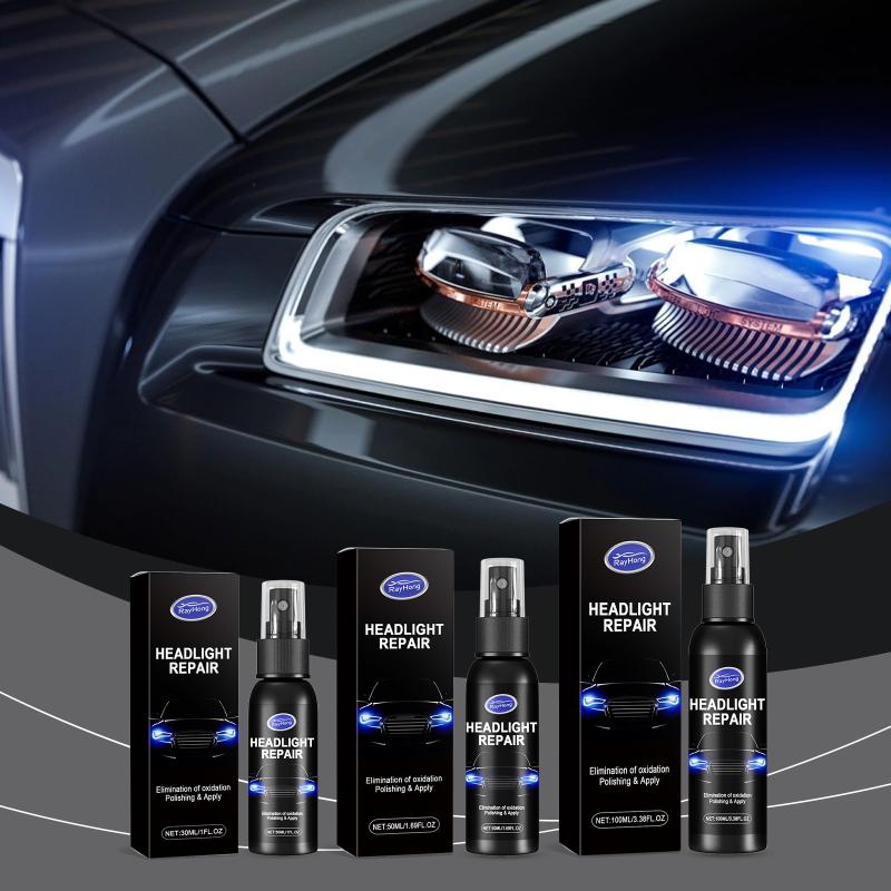 Automotive Headlight Polishing Kit Lens Restoration Paste Powerful Remover for Car Oxidized Headlamps Fast Cleaning