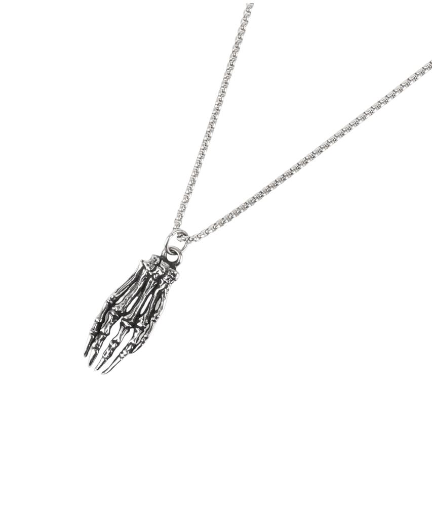 Wkndrs [Koin Seoul] Skeleton Necklace (Silver)