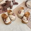 Retro Cartoon Cat Closed-Toe Sandals for Girls - Comfortable Outdoor Wear, Spring/Autumn 2025