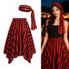 Pirate Skirt for Women with Headscarf Parties And Roleplaying Games