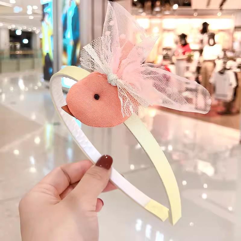 2024 Korean Green Headband & Hairpin for Girls - Trendy Douyin Style High-Value Headdress for Kids