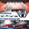 Deformable LED Bulb Garage Light 6+1/8+1/10+1 Foldable Lamp Adjustable Panel Shop Night Lamp for Basement Workshop Gym E26/E27 Ceiling Lighting