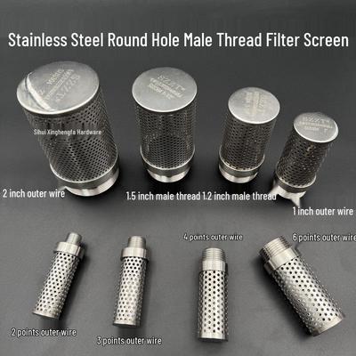 304 Stainless Steel Male Thread Mesh Tube Oil Filter and Separator