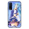 Cute Konosuba Anime Girl Phone Case For VIVO Y95 Y93 Y31 Y20 V19 V17 V15 Pro X60 NEX Soft Black Phone Cover
