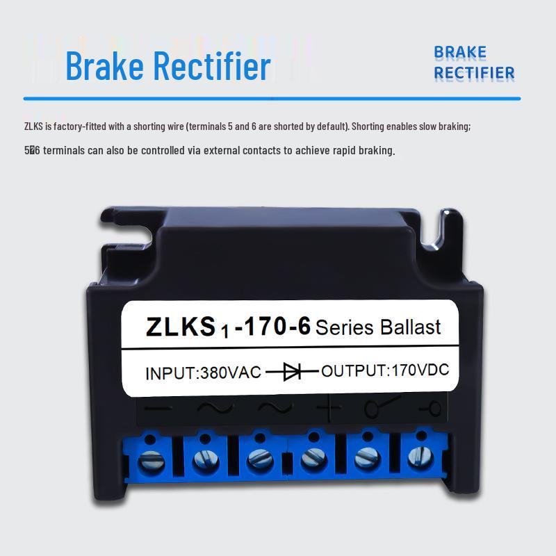 ZL Electromagnetic Brake Rectifier 220/380VAC To 99V/170VDC Power Module - Model ZLKS1-99/170-6