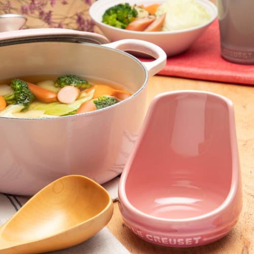 Le Creuset Ladle Stand, Mist Gray, Heat and Cold Resistant [Official Japanese Product]