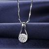 925 Sterling Silver Fashion Simple Shambhala Zircon Auspicious Ful Pendant Necklace Birthday Party Anniversary Gift