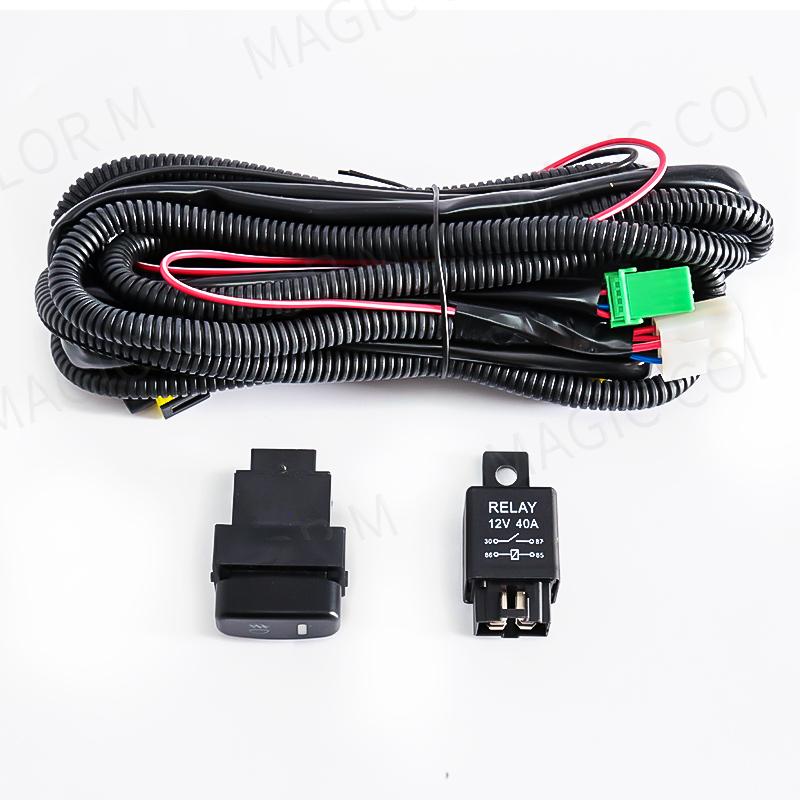Wires Harness For Car Fog Light Socket Switch Indicator for Toyota Honda Nissan Mitsubishi Ford Suzuki Kia Car Accessories 12V