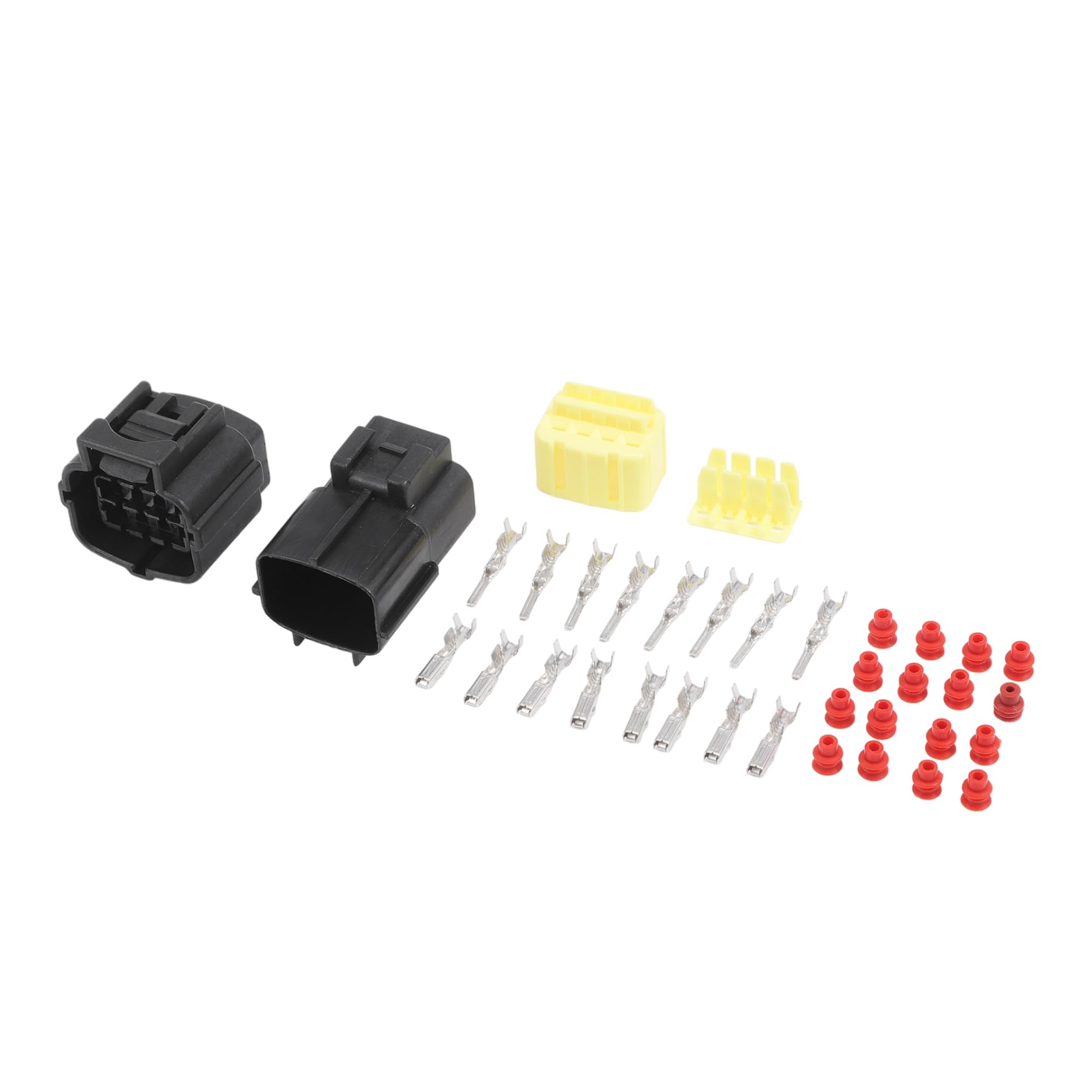 INFINAUTO 8 Pin Automotive Wire Connector Plug Kit 1.8mm Series жёлтый