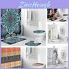 Colorful Bohemian Dinosaur Stone 3d Digital Printing Waterproof Polyester Shower Curtain For Vibrant Bathroom Decor