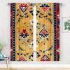 Persian Ancient Ethnic Totem Print Drapes Room Darkening Window Curtains for Home Decor,Rod Pocket Blackout Curtains Bedroom