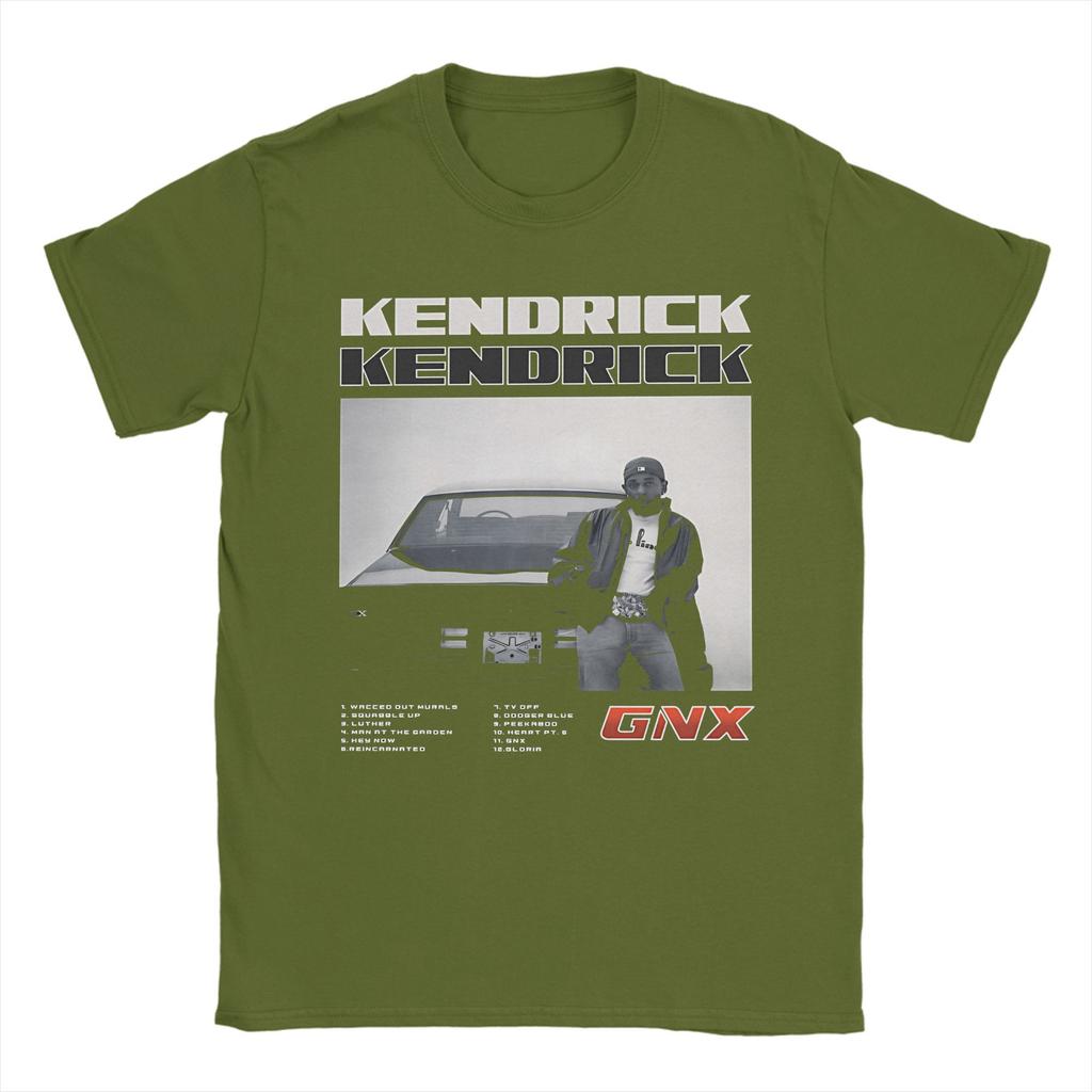 Vintage Kendrick Lamar Albumcover T-Shirt Herren Rundhals Reine Baumwolle T-Shirts Kurzarm Tees Sommerkleidung
