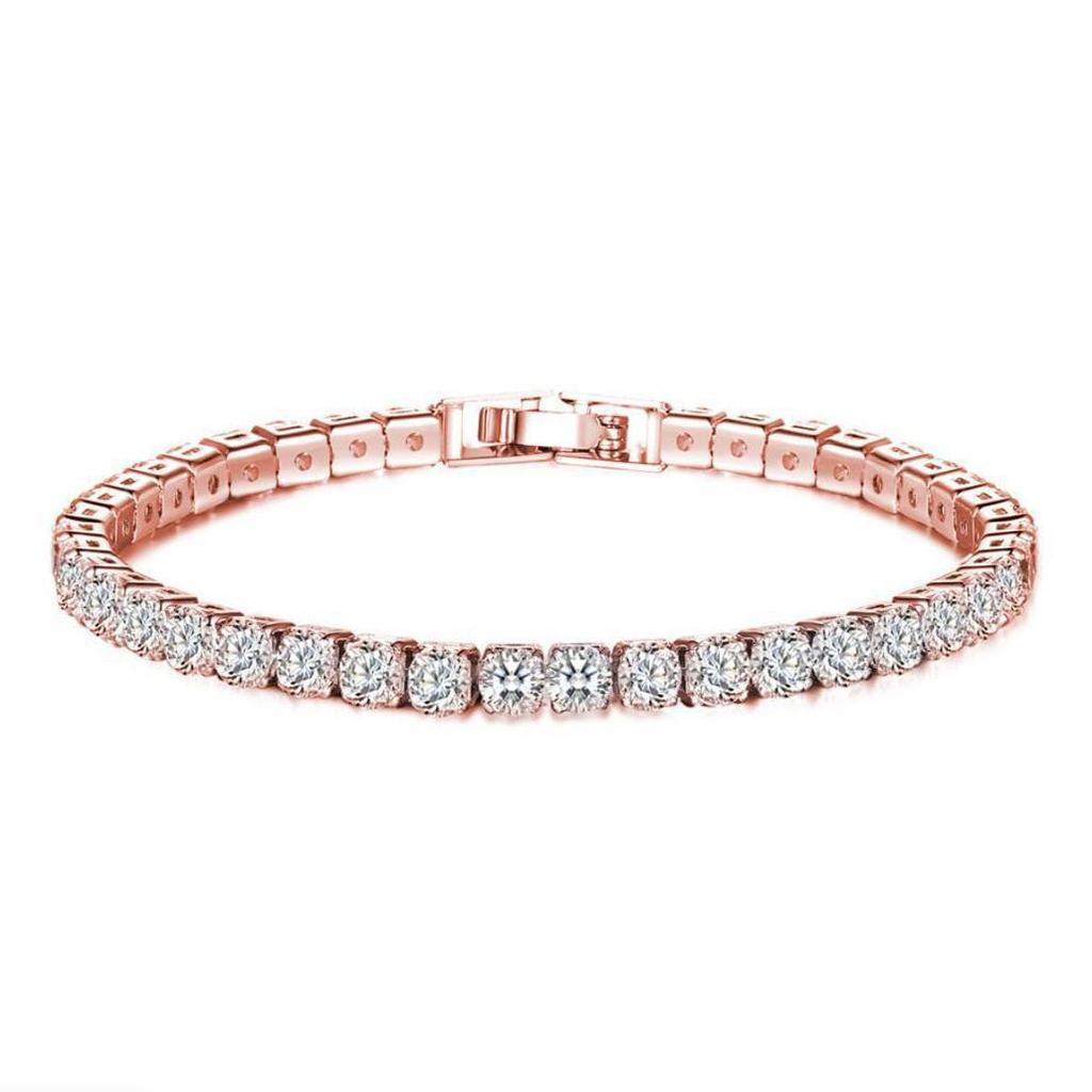 Trendy Zircon Hip-Hop Bracelet & Anklet – Simple, Stylish Gift Accessory