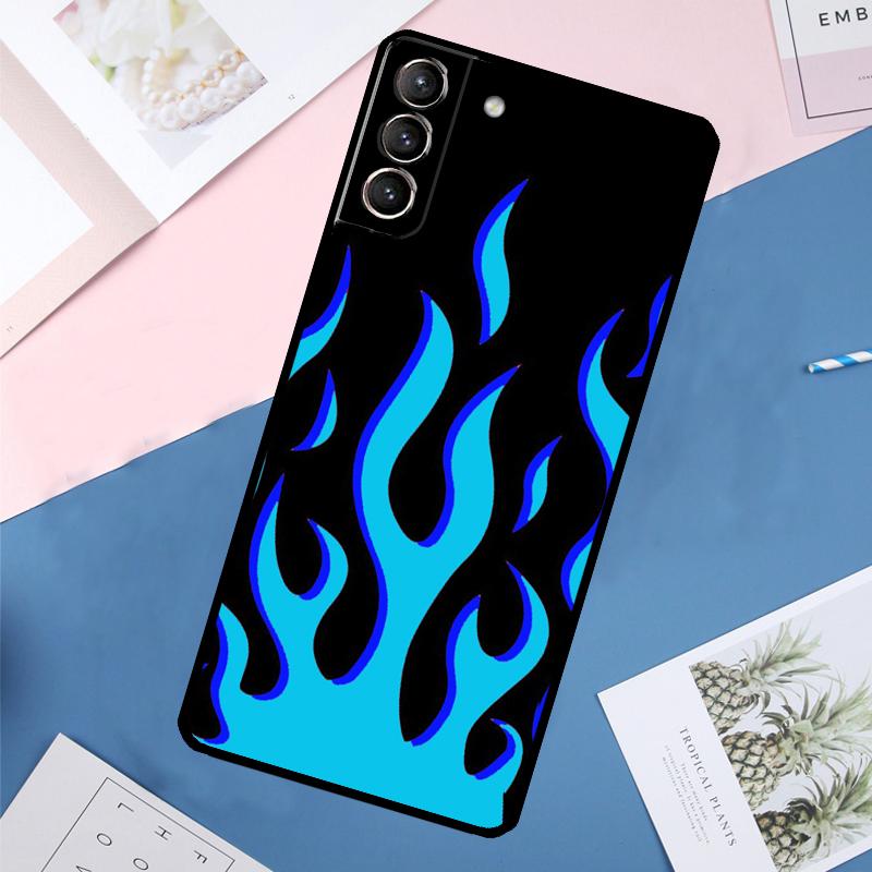 Cool Flame Colorful Pattern Case For Samsung Galaxy S25 Ultra S21 S22 S23 S24 Ultra S9 S10 Plus S20 FE S25 FE Back Cover