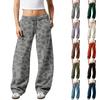 Pantaloni della tuta casual da donna a gamba dritta con tasche Pantaloni colorati per l'uso quotidiano