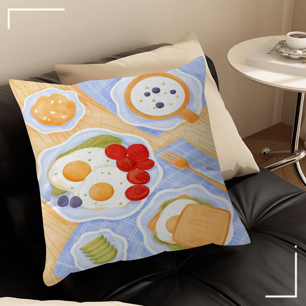 Delicious Food 4545cm Cushion Cover Pillow Cover Decor Pillowcase Home Pillowcase For Couch Pillow