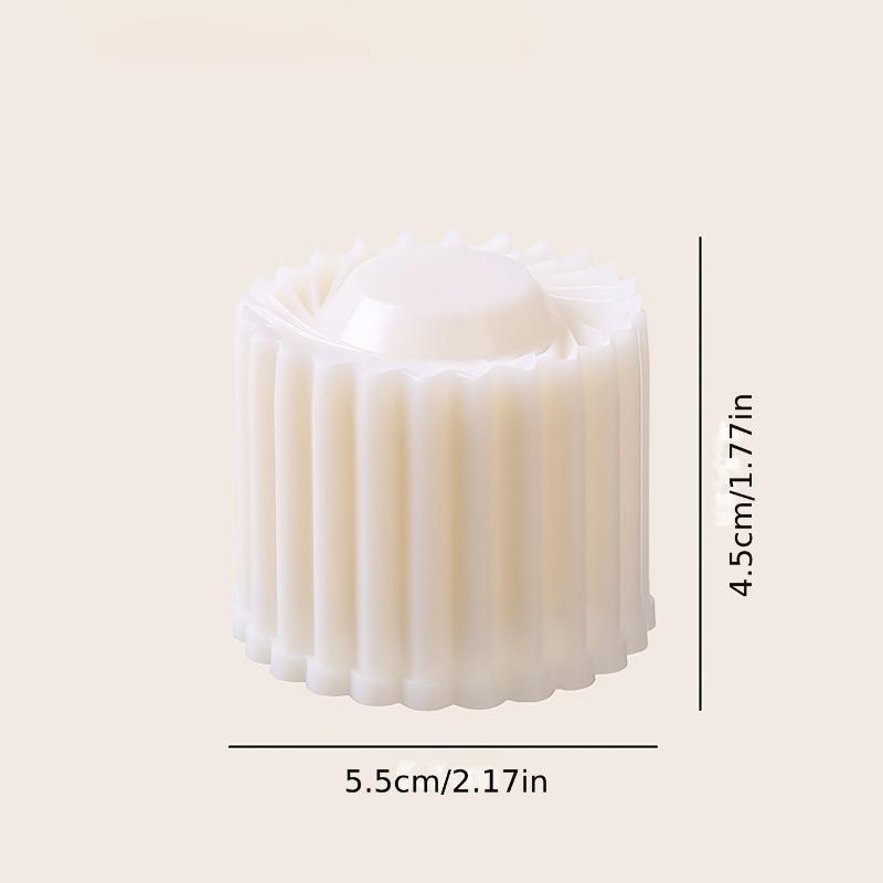 1Pc Detachable Mooncake Mold Stamp Hand Pressure Pastry Cake Decorating Tool DIY Baking Mold for Home Use белый