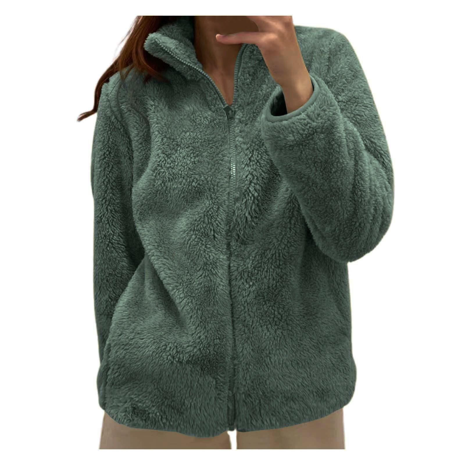 

Жіноча флісова куртка на блискавці. Легкі осінні куртки. Зимові куртки великих розмірів L