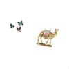 Wooden Bird Wall Art And Camel Figurine Resin Animal Statue for Garden Study Room Farmhouse Entrance