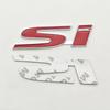 3D Metal Black Red Car Front Grille Emblem SI Logo Badge Side Fender Rear Trunk Sticker For Honda Civic Jazz Styling Accessories air256