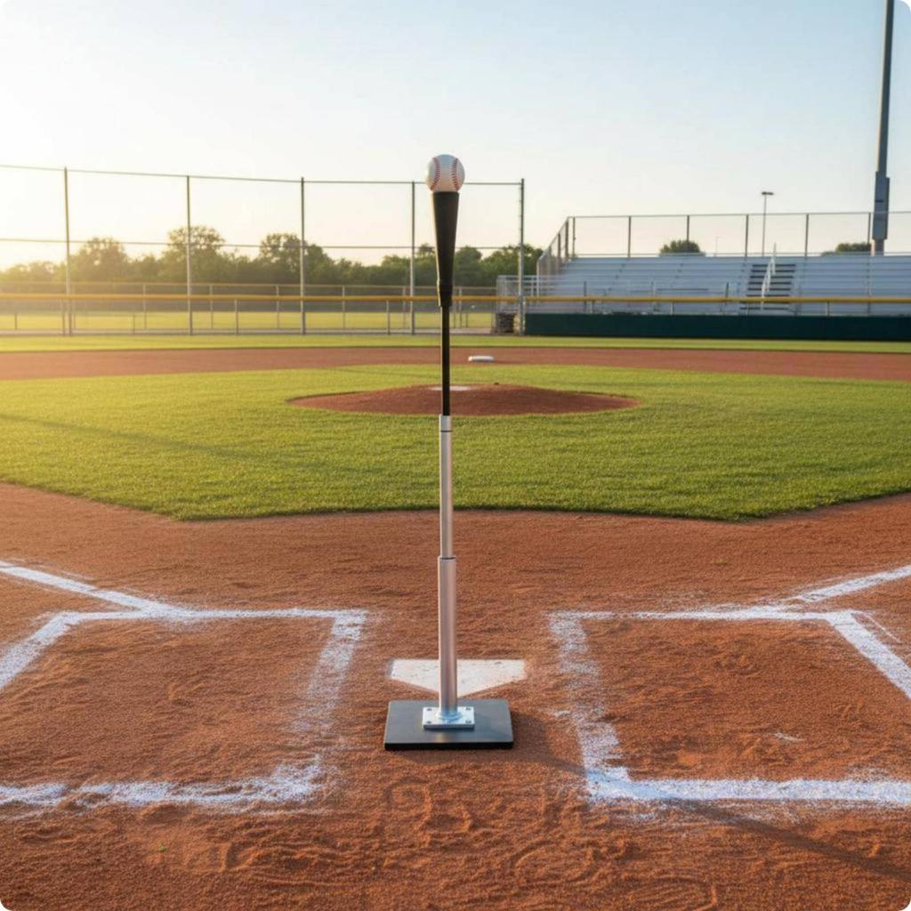 Diamond Sport Batting Tee Rubber Top Training Aid Mounting Plate